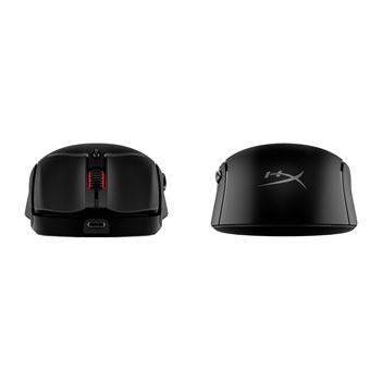 HyperX Pulsefire Haste 2 - Souris - optique - 6 boutons - sans fil, filaire - 2.4 GHz, Bluetooth 5.0 - récepteur sans fil USB - noir