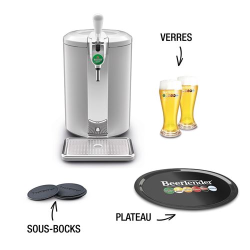 Pompe à bière KRUPS YY4811FD Beertender® Compact, Tireuse + Accessoires