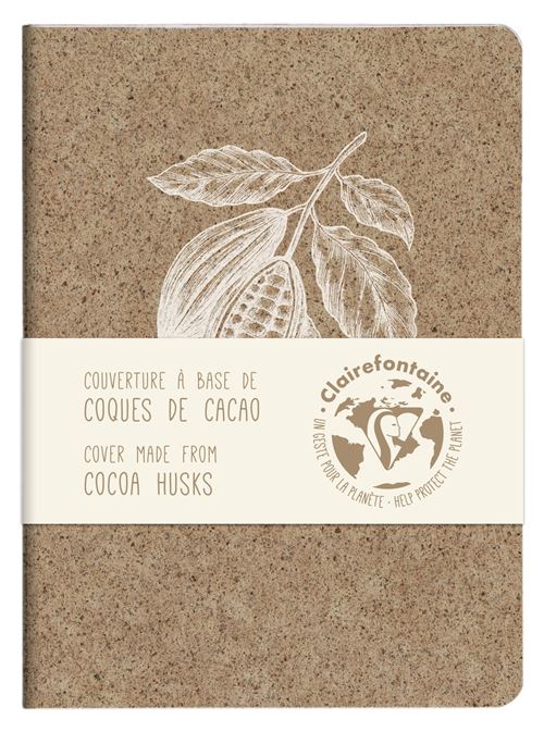 Carnet A5 ligné Clairefontaine Cacao Recyclé Modèle aléatoire