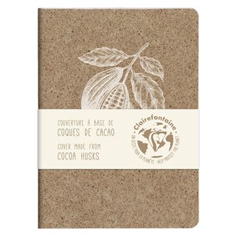 Carnet A5 ligné Clairefontaine Cacao Recyclé Modèle aléatoire