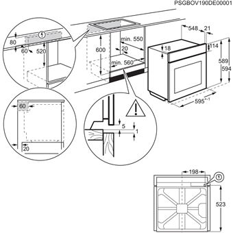 Four encastrable Electrolux EOC6P67Z2 Noir