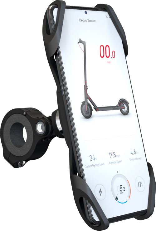 Support de téléphone Modelabs pour trottinette et vélo Noir