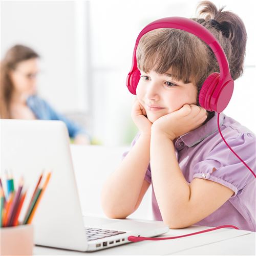 Casque audio filaire pour enfant Swingson Kids Rose - Casque audio