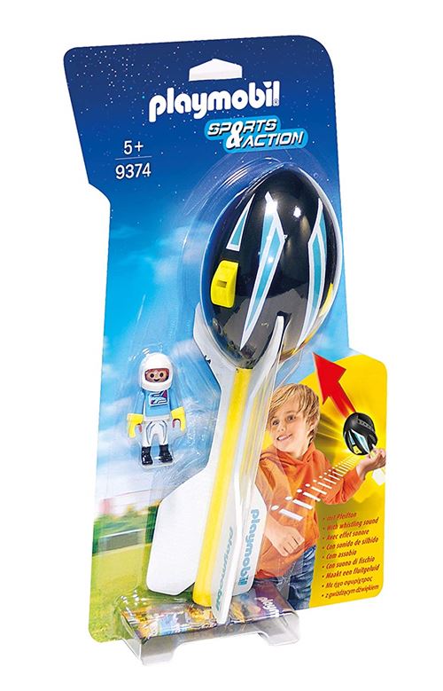 Playmobil Sports & Action Les jeux de plein air 9374 Pilote et fusée des airs