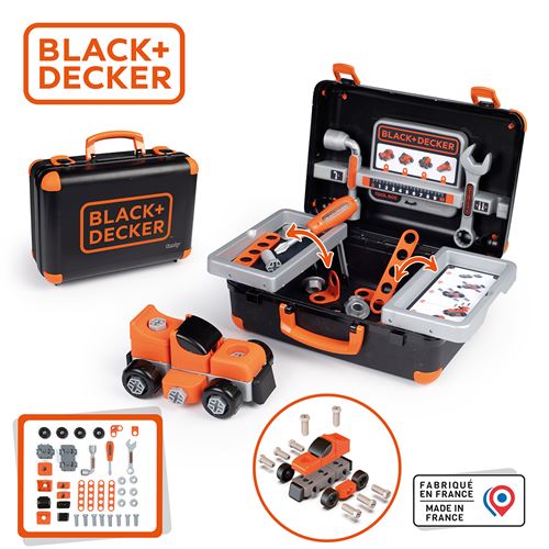 Mallette À Outils Smoby Black & Decker Bricolo Box – 35 Accessoires Pour Enfants - vue 2