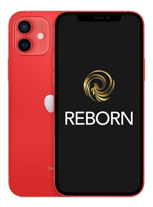 Apple iPhone 12 6,1"" 5G 64 Go Double SIM (PRODUCT)RED™ Reconditionné Grade A Reborn État correct - N/A reconditionné disponible sur Fnac