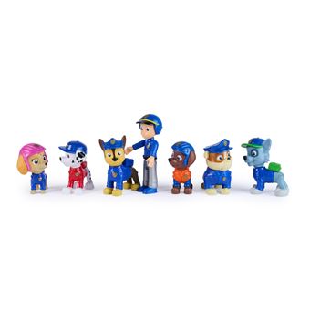 PAW PATROL Coffret cadeau avec 7 figurines de chien de sauvetage pour enfants à partir de 3 ans