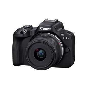 Canon EOS R50 - Appareil photo numérique - sans miroir - 24.2 MP - Cadre plein - 4K / 30 pi/s - 2.5x zoom optique objectif RF-S 18 - 45 mm F4.5 - 6.3 IS STM - Wi-Fi, Bluetooth - noir