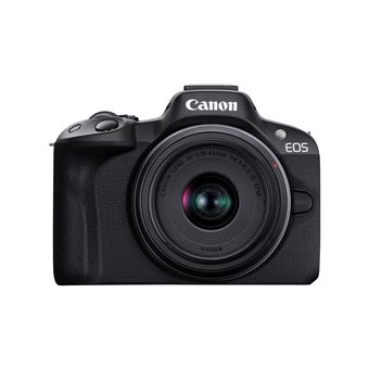 Canon EOS R50 - Appareil photo numérique - sans miroir - 24.2 MP - Cadre plein - 4K / 30 pi/s - 2.5x zoom optique objectif RF-S 18 - 45 mm F4.5 - 6.3 IS STM - Wi-Fi, Bluetooth - noir