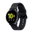 Montre connectée Samsung Galaxy Watch Active2 40 mm Boîtier Aluminium Bracelet en silicone Noir Carbone