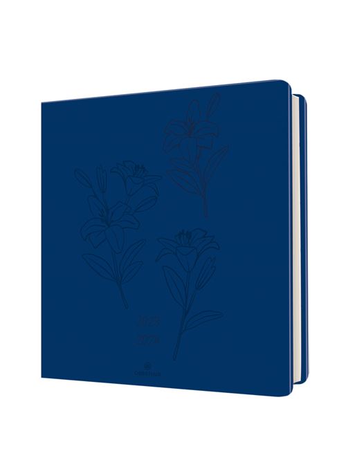 Agenda Scolaire Semainier Oberthur 2023 2024 Pefc S/S Summerside 16 X 16 Cm Bleu Roy