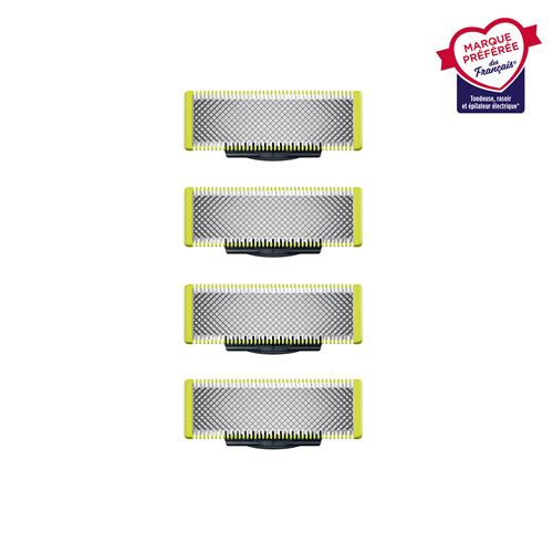 Lames Philips OneBlade QP2520/QP420 - Lot De 2 Lames (8 Mois) - NEUVES - Jaune