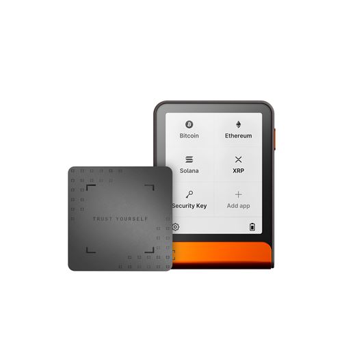 Cryptowallet Ledger Flex™ Orange BTC avec recovery key incluse
