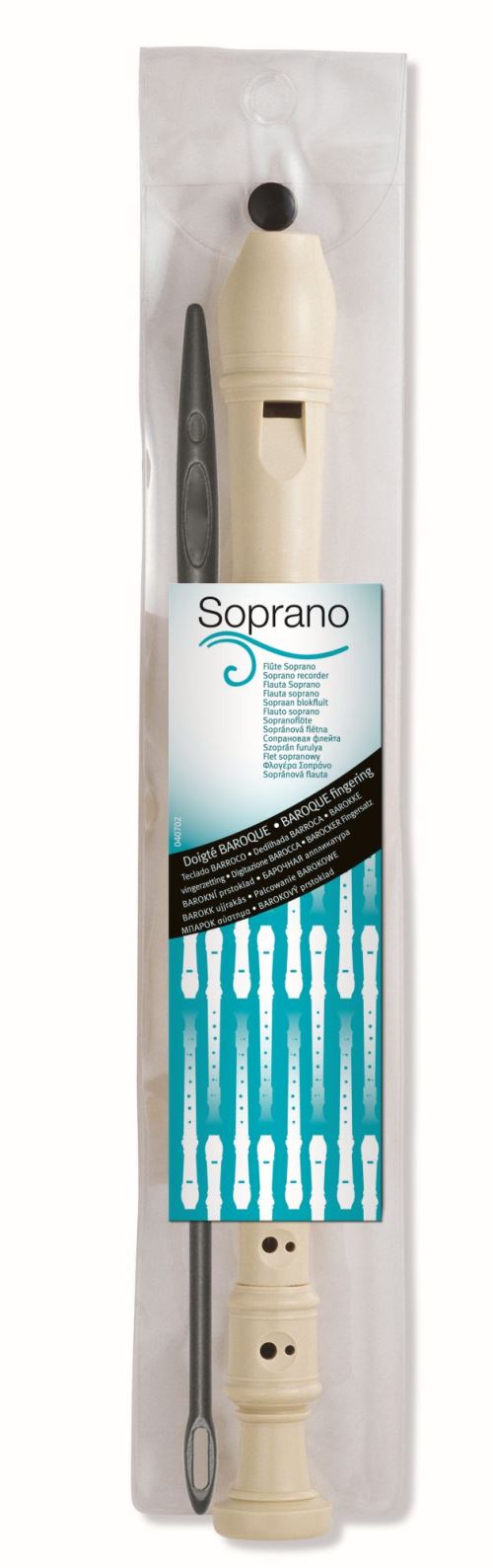 Flûte plastique doigté baroque Agipa + Goupillon