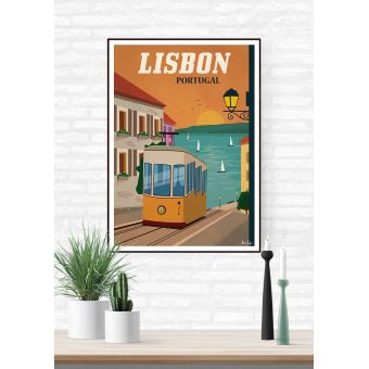 Affiche Sergeant Paper Lisbonne 30x42 cm Edition limitée signée