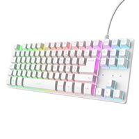 Trust Bedraad Mechanisch Gaming toetsenbord GXT 833PS Thado Franse Azerty Wit