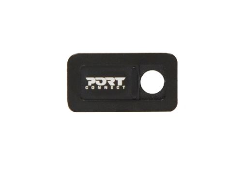 Cache webcam Port avec rabat coulissant ultra fin pour ordinateur portable moniteur smartphone et tablette Noir et blanc