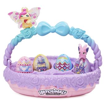 Panier de 6 œufs Hatchimals Famille Lapin
