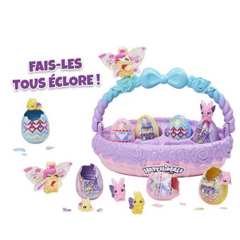 Panier de 6 œufs Hatchimals Famille Lapin
