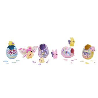 Panier de 6 œufs Hatchimals Famille Lapin