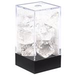 Jeu de rôles Chessex Set de 7 dés Transparent et Blanc