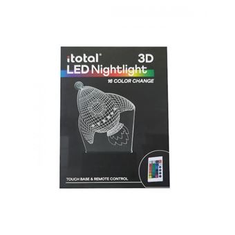 Lampe 3d Itotal avec télécommande Fusée