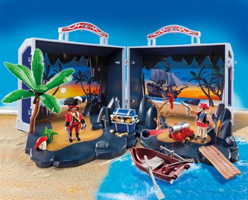 Playmobil Pirates 5347 海賊 パイレーツ Playmobil Pirates 5347 Ile au Trésor des Pirates Transportable