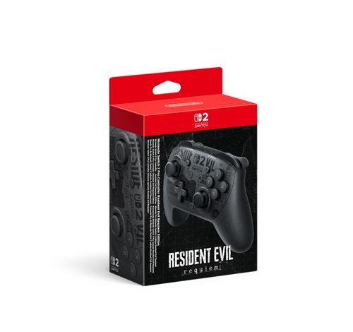 Manette sans fil Nintendo Pro Controller Edition Resident Evil Requiem Noir pour Nintendo Switch 2