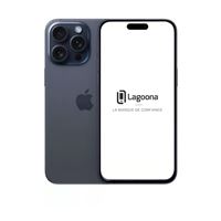 Apple iPhone 15 Pro 6,1" 5G Double SIM 128 Go Titane Bleu Reconditionné Grade A Lagoona