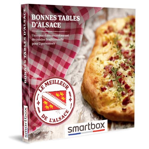 Coffret cadeau Smartbox Bonnes tables d'Alsace