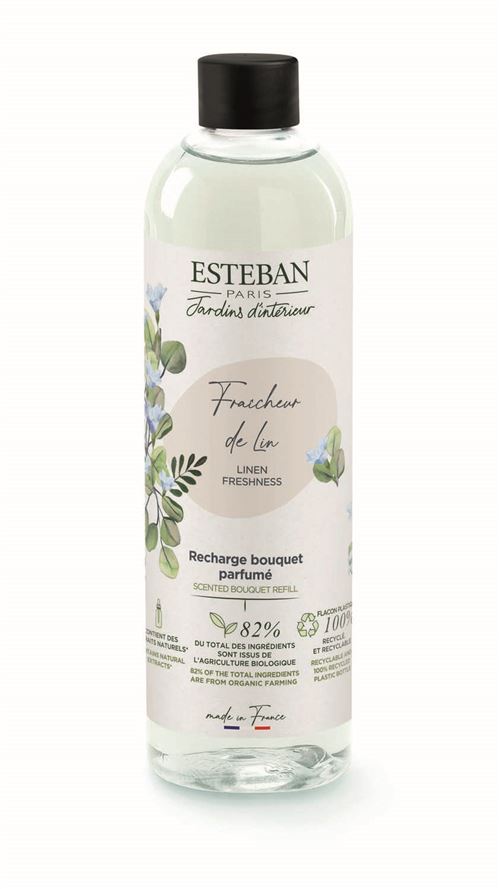Recharge bouquet parfumé Esteban Fraicheur de lin 250 ml