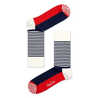 Chaussettes hautes Happy Socks Demi rayures Taille 41-46