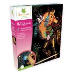 Kit créatif Au Sycomore Artissimo Scratch Art Cheveaux et licornes
