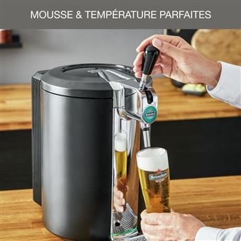 Pompe à bière KRUPS YY4809FD Beertender® Compact, Tireuse + Accessoires 65 W Noir/chrome