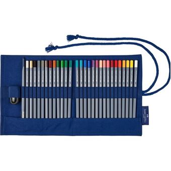 Étui-rouleau pour crayons de couleur aquarellables Faber Castell Goldfaber Aqua