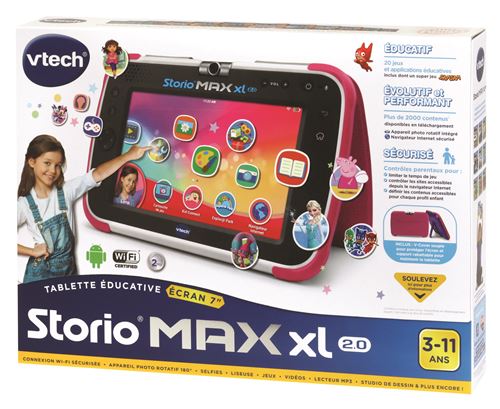 Tablette Vtech Storio Max XL 2.0 Rose