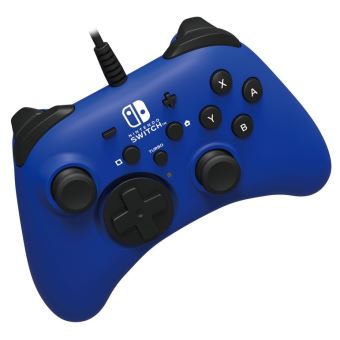 Manette filaire Hori Bleu pour Nintendo Switch