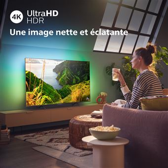 TV LED Philips 55PUS8108 139 cm 4K UHD Smart TV Chrome satiné