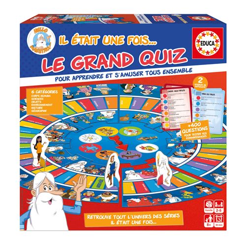 Jeu D’Ambiance Educa Il Était Une Fois… Le Grand Quizz – 2-6 Joueurs, 400 Questions