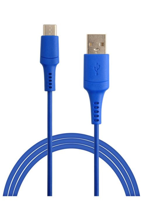 Câble Temium USB vers USB-C 1 m Bleu
