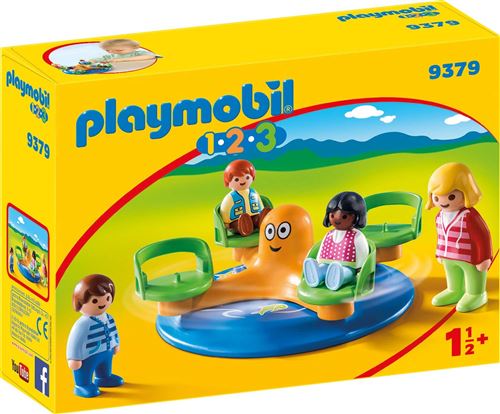 Playmobil 1.2.3 9379 Enfants et Manège
