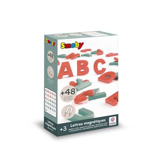 Set de 48 lettres magnétiques majuscules Smoby