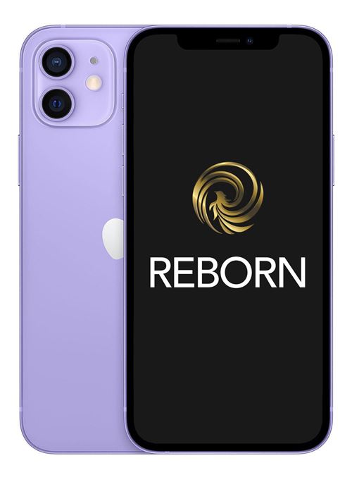 Apple iPhone 12 6,1 5G Double SIM 64 Go Mauve Reconditionné Grade A Reborn