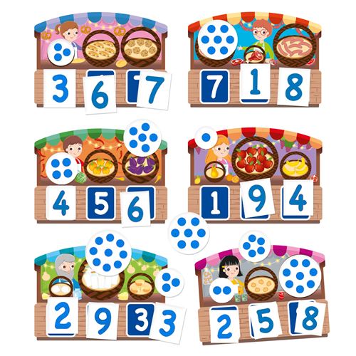 Headu - Je Compte Avec Les Chiffres En Relief Montessori - Jeu Éducatif 2-6 Ans Chiffres Et Quantités Tactiles