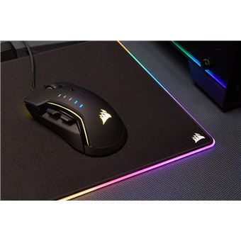 CORSAIR Tapis de Souris Gamer Rigide MM800C RGB POLARIS - 400mm x 340mm x 35mm - Revetement Tissu (CH-9440021-EU)