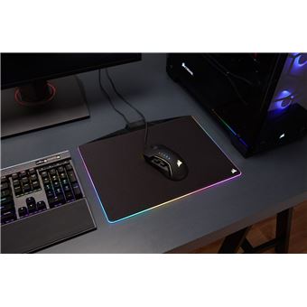 CORSAIR Tapis de Souris Gamer Rigide MM800C RGB POLARIS - 400mm x 340mm x 35mm - Revetement Tissu (CH-9440021-EU)