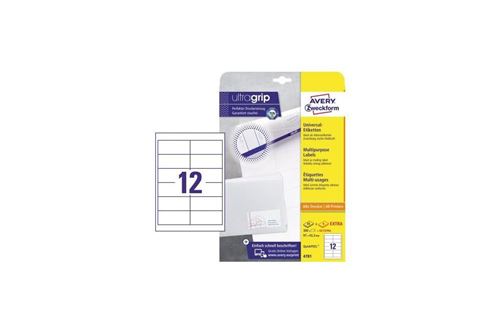 Avery Zweckform Etiquette Universelle, 97 X 42,3 Mm, Blanc