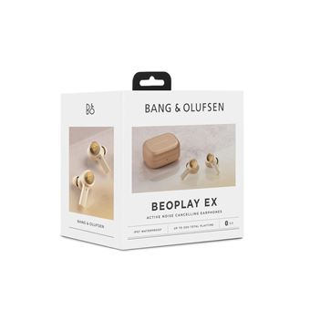 Ecouteurs intra-auriculaire sans fil Bluetooth Bang & Olufsen Beoplay EX avec réduction du bruit Ton or