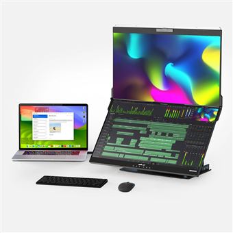 Ecran PC Mobile pixels Geminos 24" Full HD Noir