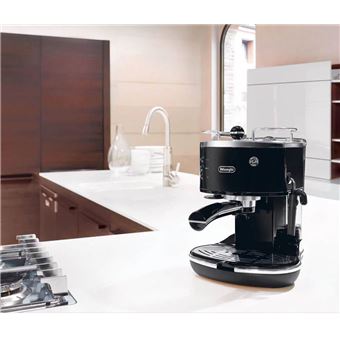 De'Longhi Icona ECO 311.BK - Machine à café avec buse vapeur "Cappuccino" - 15 bar - noir onyx